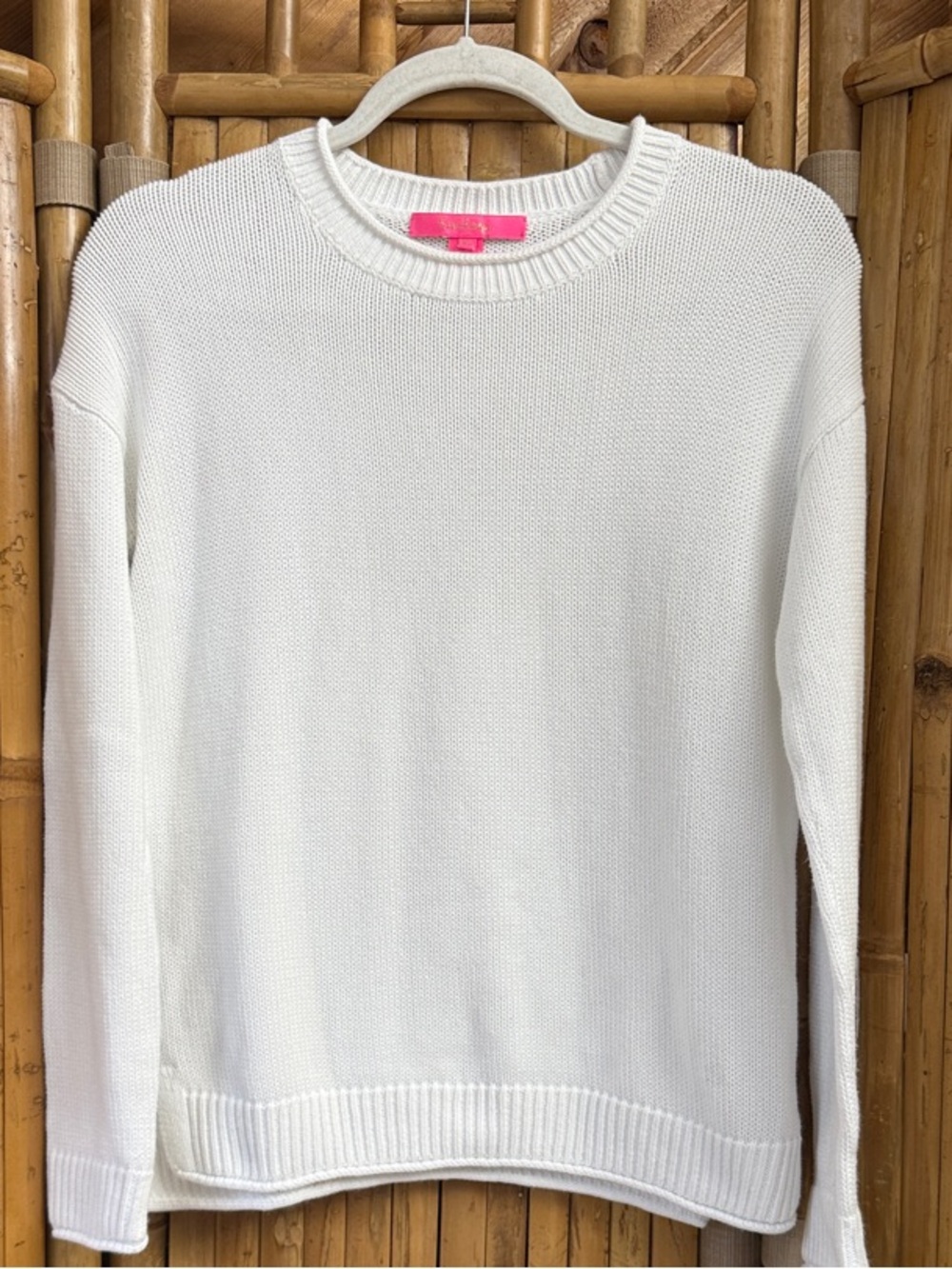 Lilly Pulitzer White Crewneck Sweater